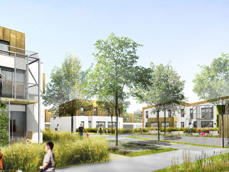 Construction de l'éco-quartier du Rechen à WATTWILLER