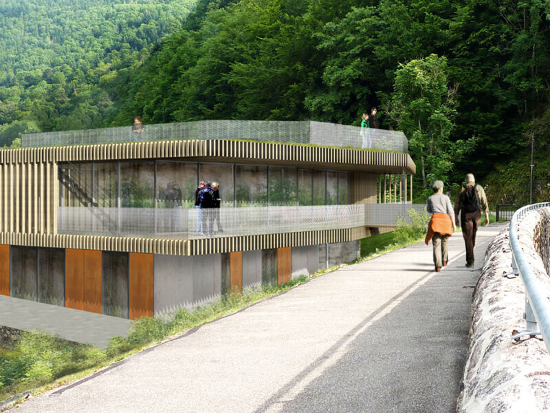 Démolition et construction d'un nouveau bâtiment d'accueil au barrage du lac d'Alfeld à SEWEN